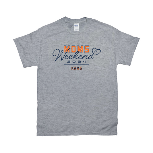 KAMS Moms Weekend 2024 Grey Soft Style T-shirt  (Shipping Only)