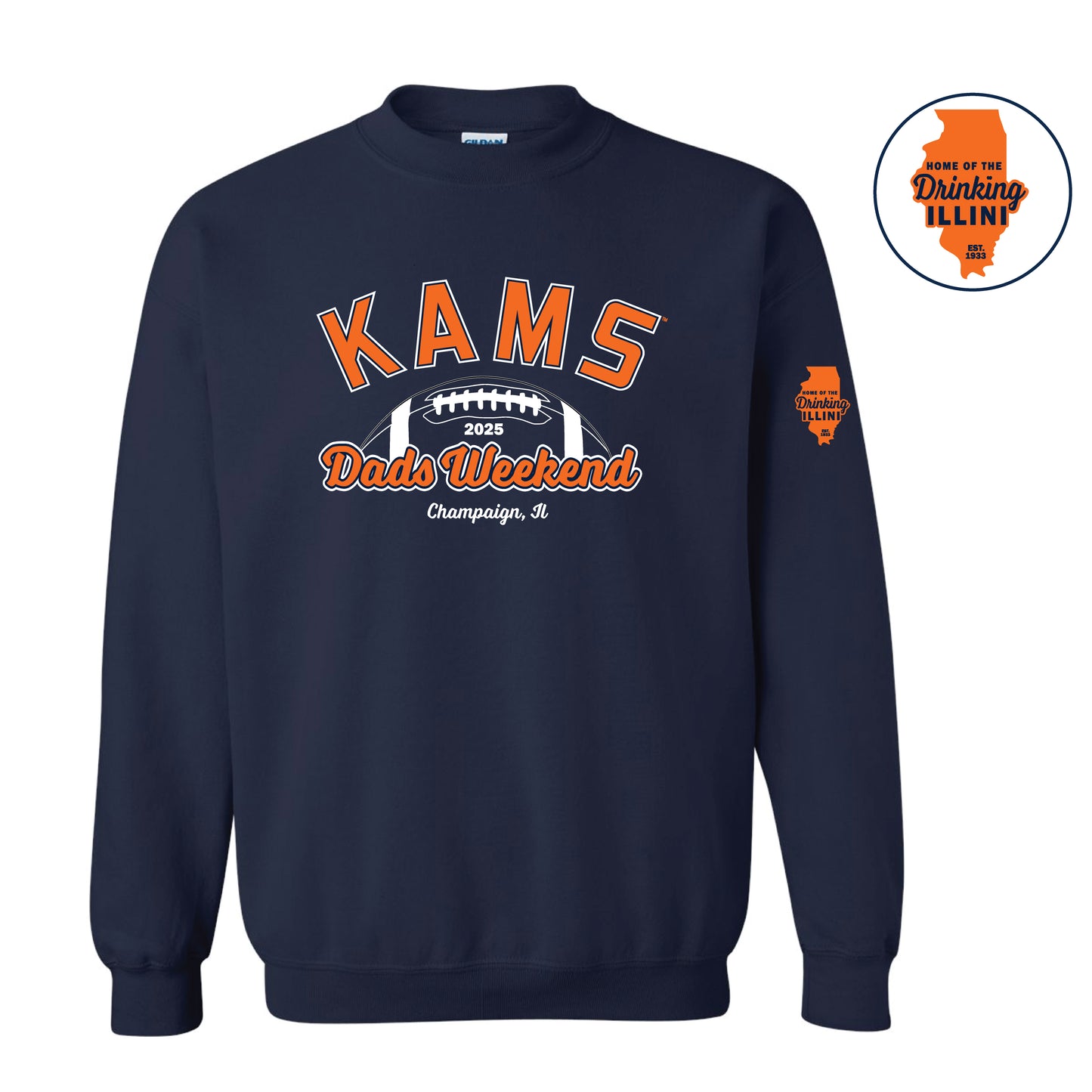 KAMS Dads Weekend 2025 Navy Sweatshirt (Pickup only) MUST CHOOSE PICKUP TO CHECK OUT
