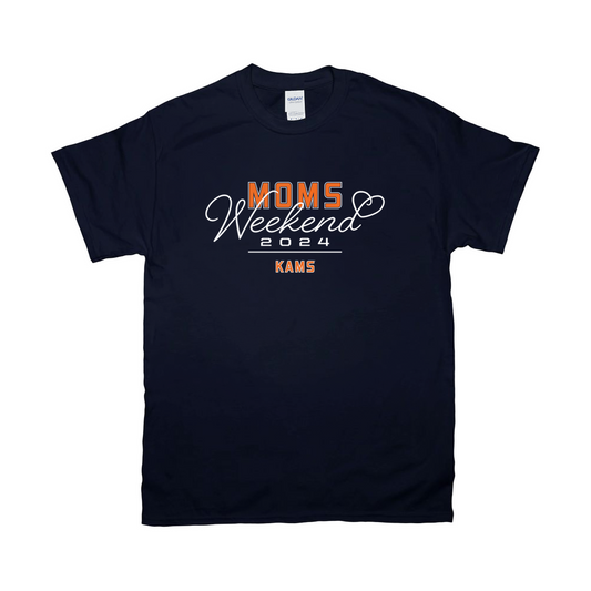 KAMS Moms Weekend Navy T-Shirt (Shipping Only)