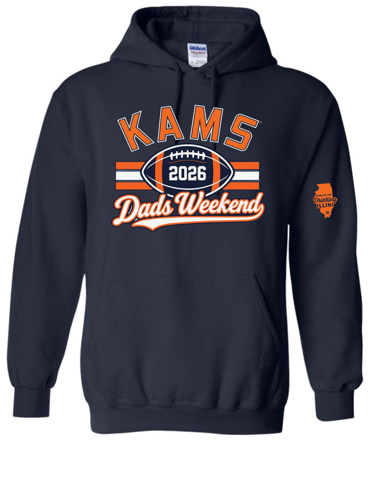 KAMS 2026 Dads Weekend Navy Classic Hoodie (Pickup Only) Nov 5th-7th at KAMS