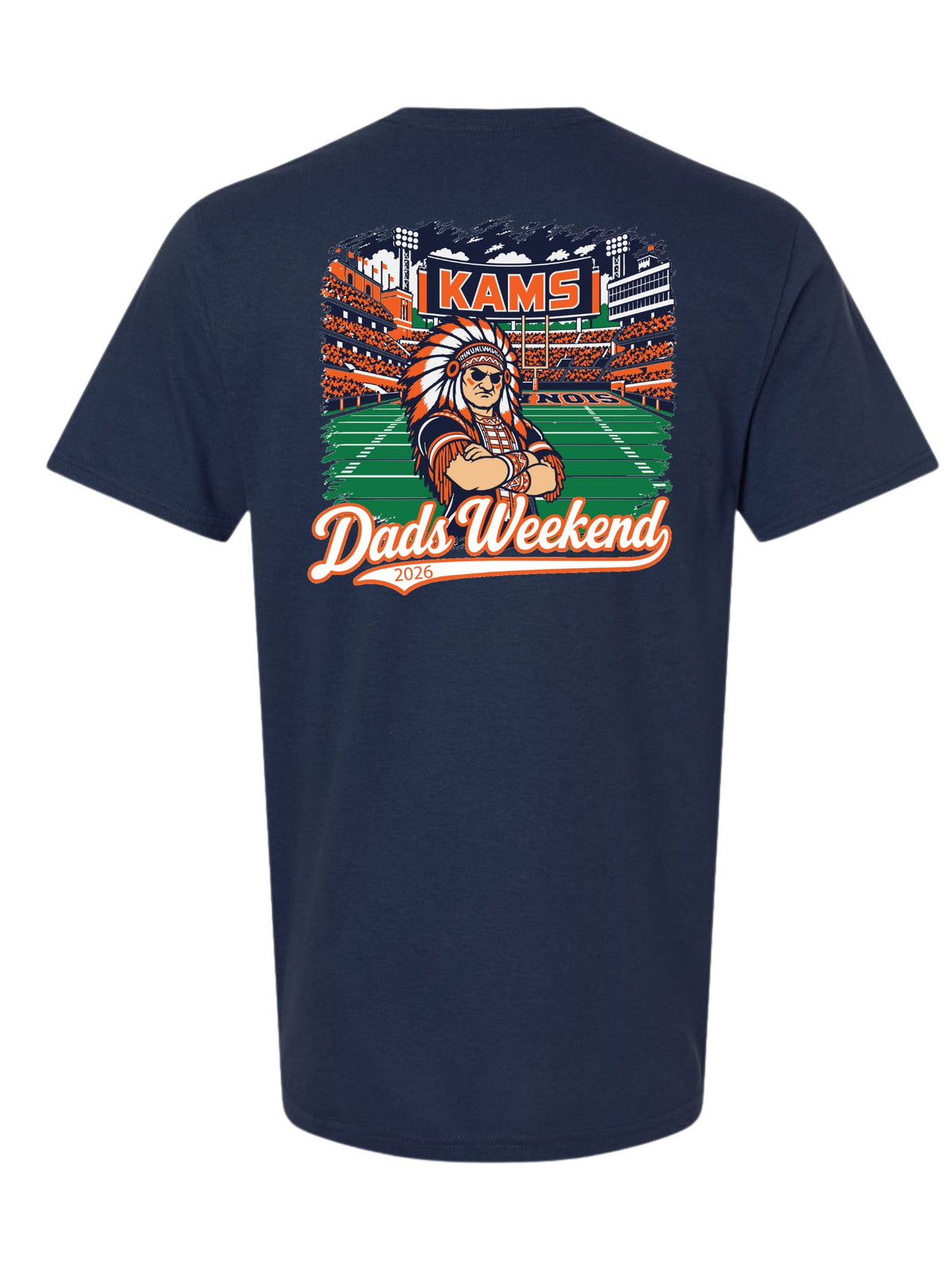 KAMS 2026 Dads Weekend Navy Stadium Softstyle shirt (Pickup Only) Nov 5th-7th at KAMS