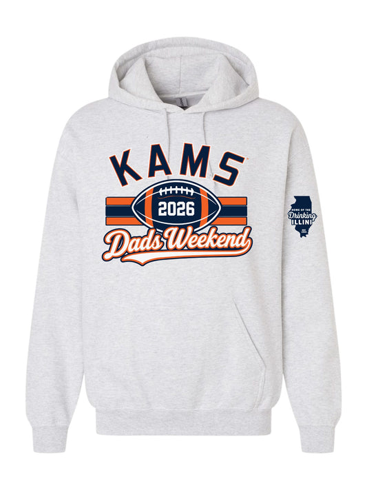 KAMS 2026 Dads Weekend Grey Classic Hoodie (Pickup Only) Nov 5th-7th at KAMS
