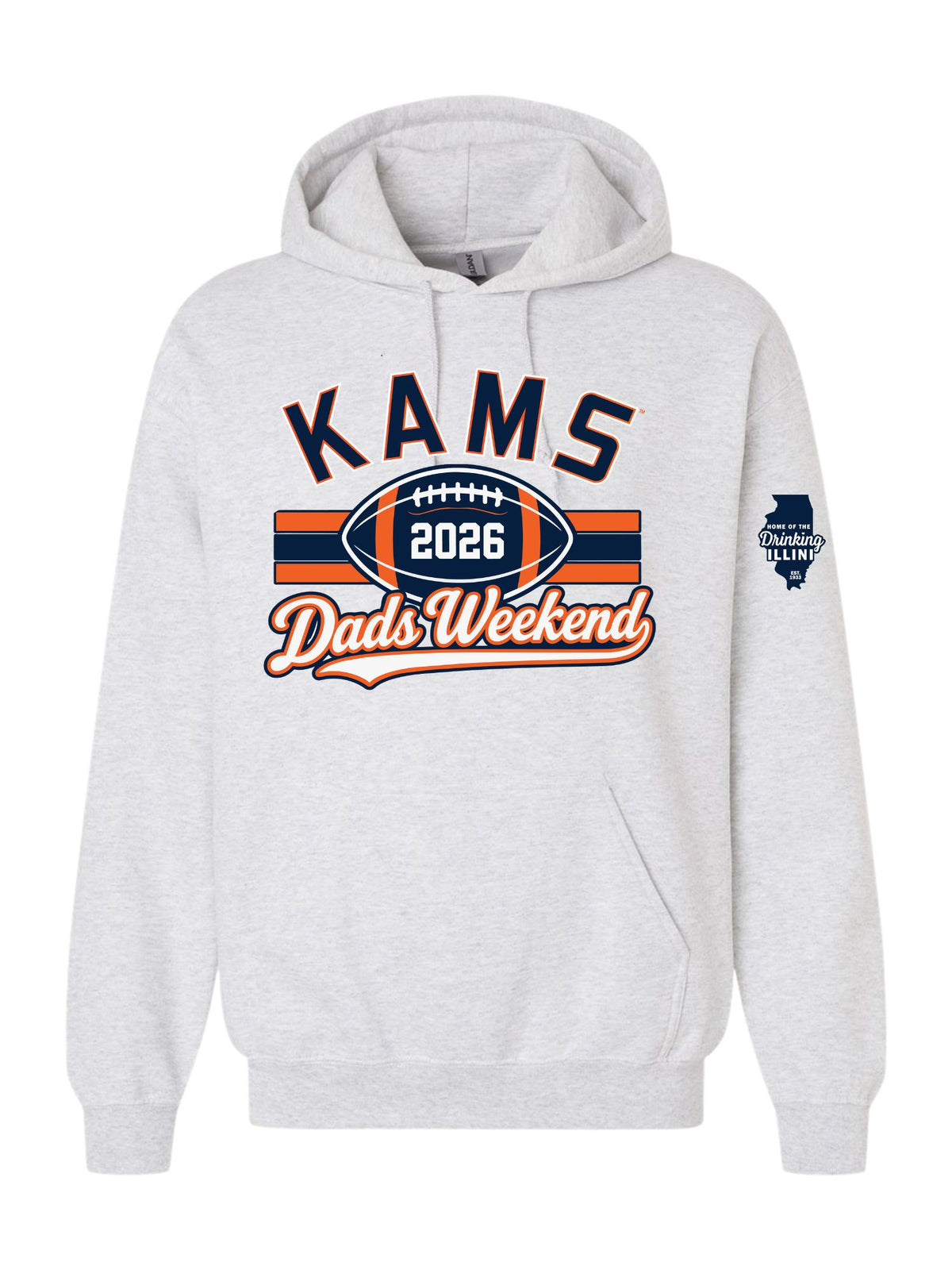 KAMS 2026 Dads Weekend Grey Classic Hoodie (Pickup Only) Nov 5th-7th at KAMS