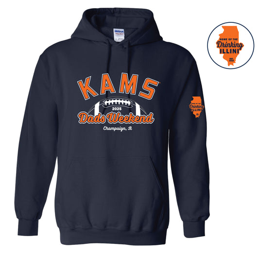 KAMS Dads Weekend 2025 Navy Hoodie  (pickup only)  MUST CHOOSE PICKUP TO CHECK OUT