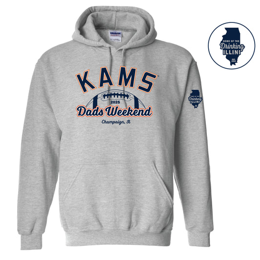 KAMS Dads Weekend 2025 Grey Hoodie  (pickup only)  MUST CHOOSE PICKUP TO CHECK OUT
