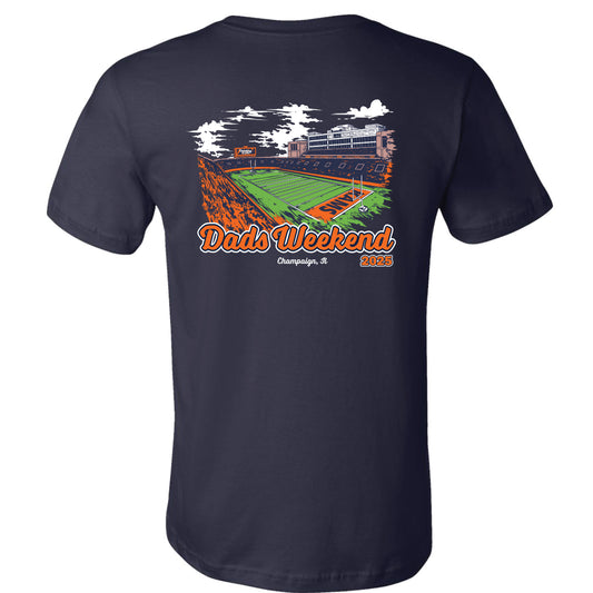 KAMS Dads Stadium Design Navy Bella + Canvas Short Sleeve T-Shirt (Pickup Only - MUST CHOOSE PICKUP TO CHECK OUT)