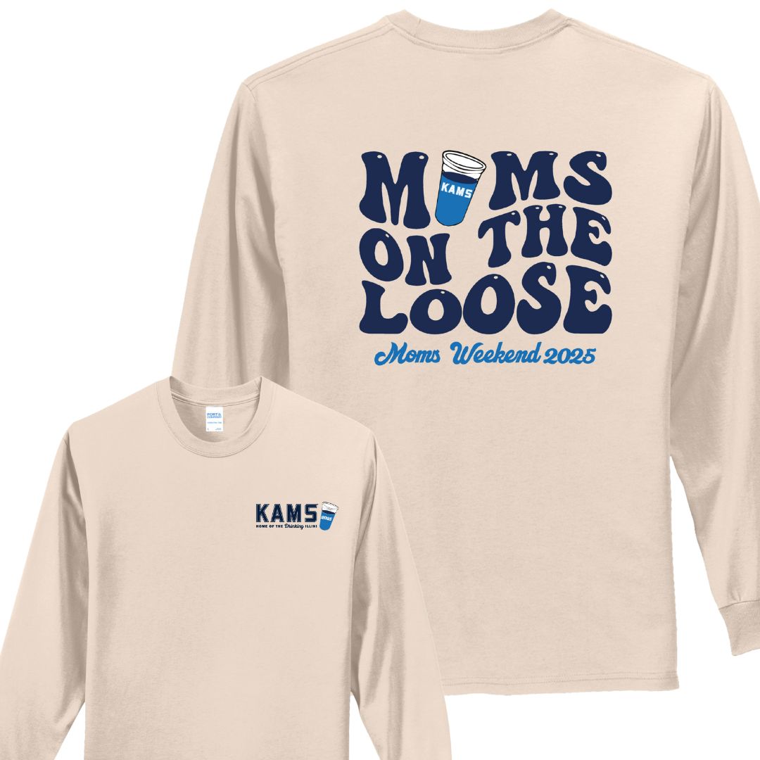 KAMS Mom's on the Loose Soft style Long Sleeve T-Shirt (Pickup Only - MUST CHOOSE PICKUP TO CHECK OUT)