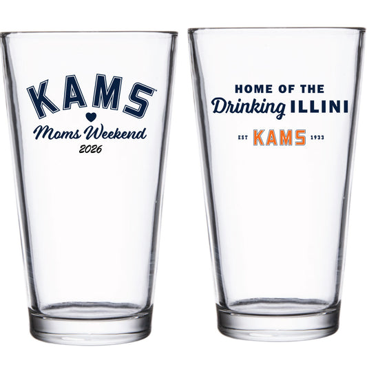 KAMS 2026 Moms Weekend Pint Glass (For Pickup Only at KAMS)