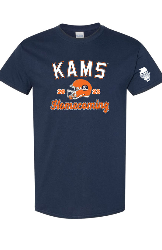 Homecoming 2023 Navy T-Shirt (Pickup Only) Oct19th thru 21st at KAMS