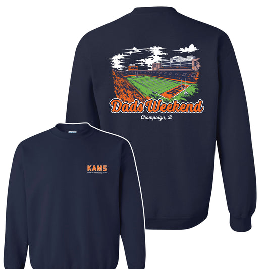 KAMS Dads Stadium 2025 Navy Sweatshirt (Pickup only) MUST CHOOSE PICKUP TO CHECK OUT