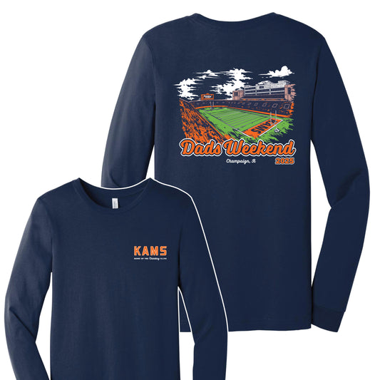 KAMS Dads Stadium Bella + Canvas Long Sleeve T-Shirt (Pickup Only - MUST CHOOSE PICKUP TO CHECK OUT)